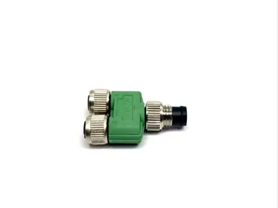 SAC-4P-M 8Y/2XM 8FS VP,SAC-4P-M 8Y/2XM 8FS,1572443 | Phoenix Contact SAC-4P-M 8Y/2XM 8FS VP Y-Distributor Connector M8 4-Pin 1572443 - New Other