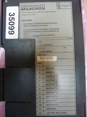 USED CINCINNATI MILACRON 3-531-3839A