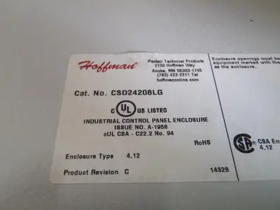 New | in-Stock Hoffman Electrical Enclosure Electrical Boxes Michigan US | Maverick Industrial Sales #1396345