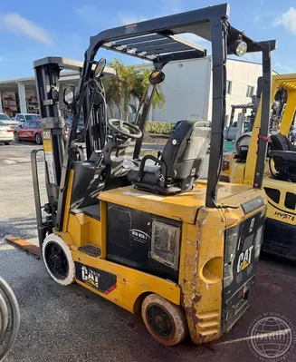 Used 2015 CATERPILLAR EC25N2 4-Wheel Sit down Electric Counterbalance Forklifts Florida US | Forklift Exchange #1274684
