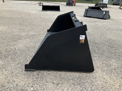 Used TOMAHAWK 78" SNOW/ MULCH BUCKET Skid Steer Buckets Michigan US | Miedema Asset Management Group #1341023