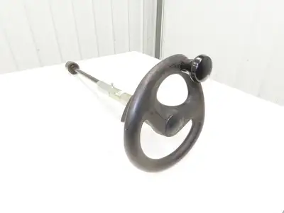 Linde 3355421001 Forklift Steering Wheel & Column W/Horn Removed From E18C-02