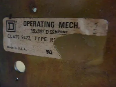USED SQUARE D 9422-RR-1