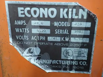 USED ECONO KILN J18