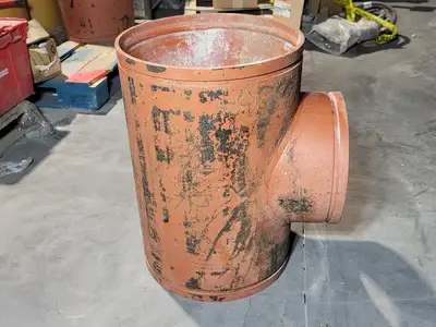 15"x15"x12" Grooved End Reducing Tee Fitting