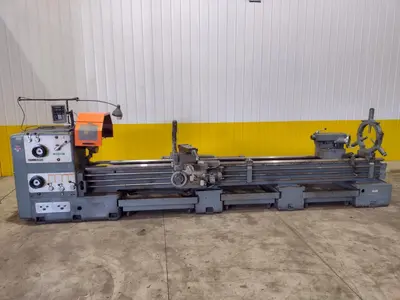 32" X 168" SUMMIT GAP BED ENGINE LATHE. STOCK # 0661425