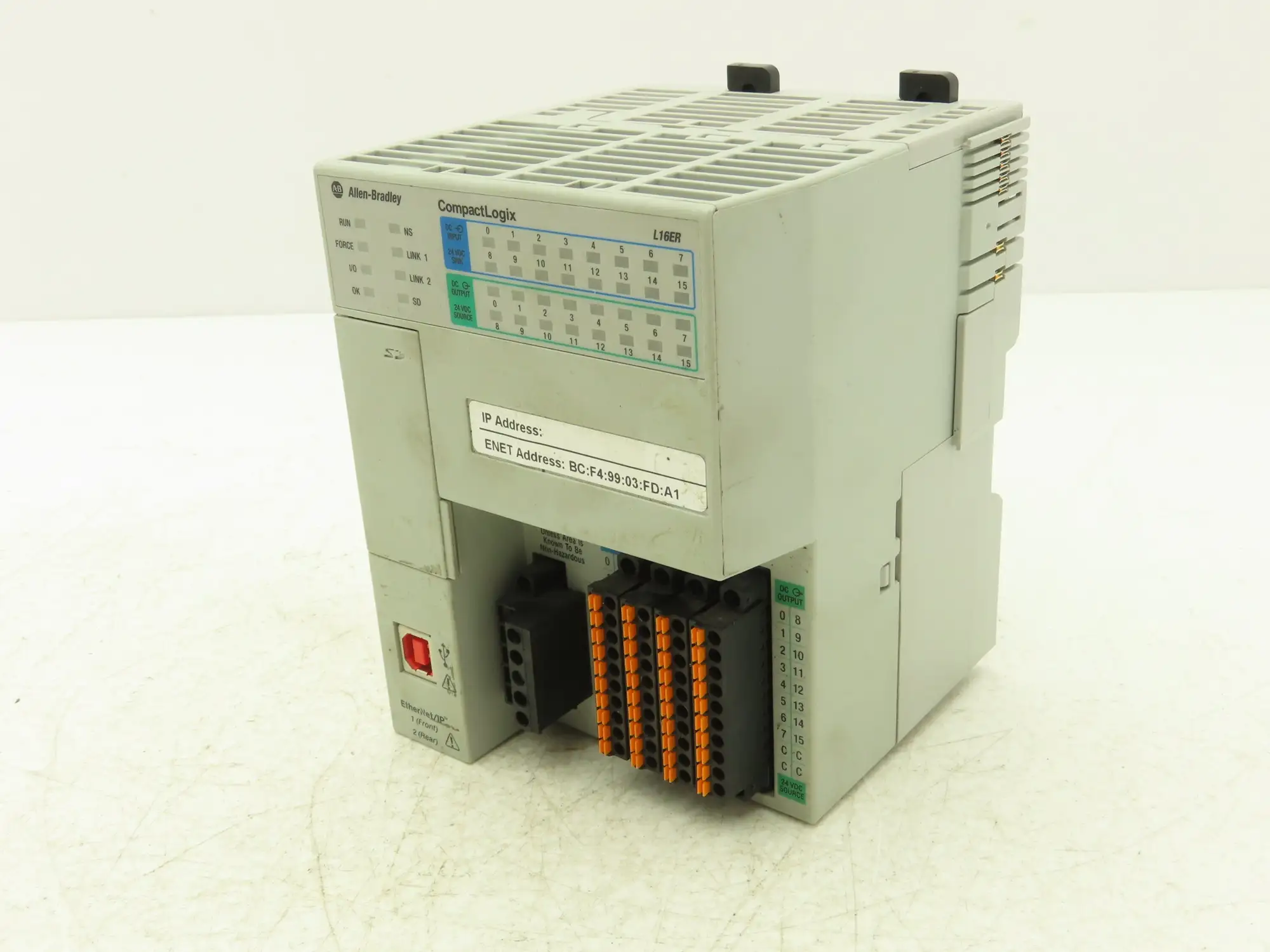 Allen Bradley 1769-L16ER-BB1B CompactLogix L16 DI/O 384KB Controller Series C