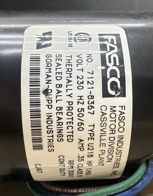 NEW Fasco 7121-8367