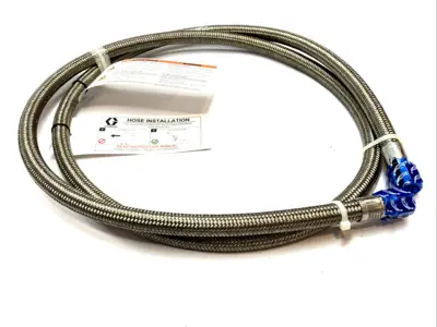 USED GRACO 10′ PTFE BRAIDED HOSE 4000 PSI