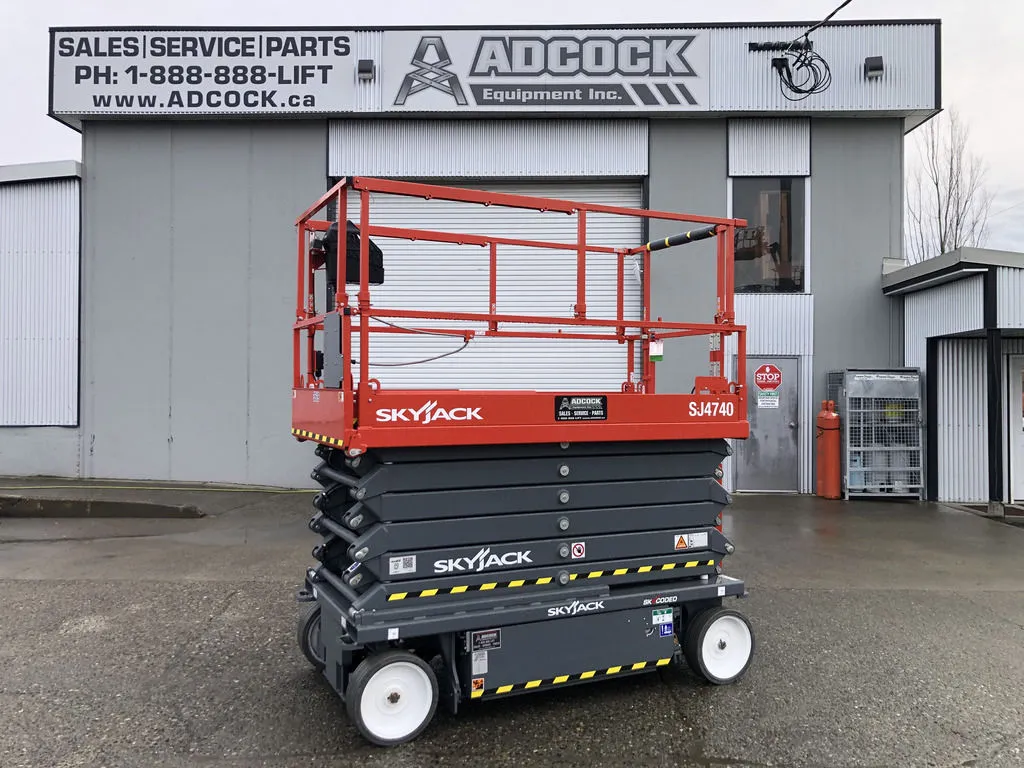 New | in-Stock 2024 SKYJACK SJ4740 E ELECTRIC SCISSOR LIFT Scissor Lifters Alberta CA | Adcock Equipment #1417675