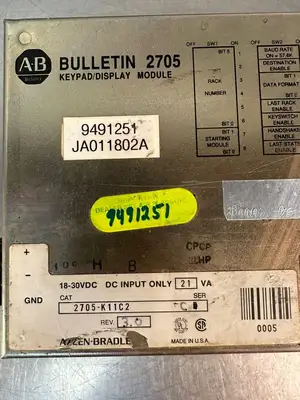 Allen-Bradley 2705-K11C2 /C Bulletin 2705 Keypad/Display Mod. (3.4.2)