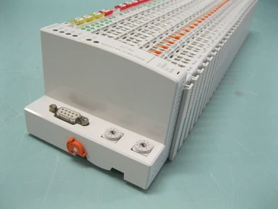 Wago 750-333 Profibus Fieldbus Coupler Module w/ Input & Output Modules D17