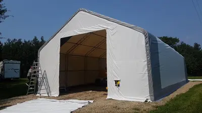 NEW 30X60X20 DOUBLE TRUSS STORAGE BUILDING