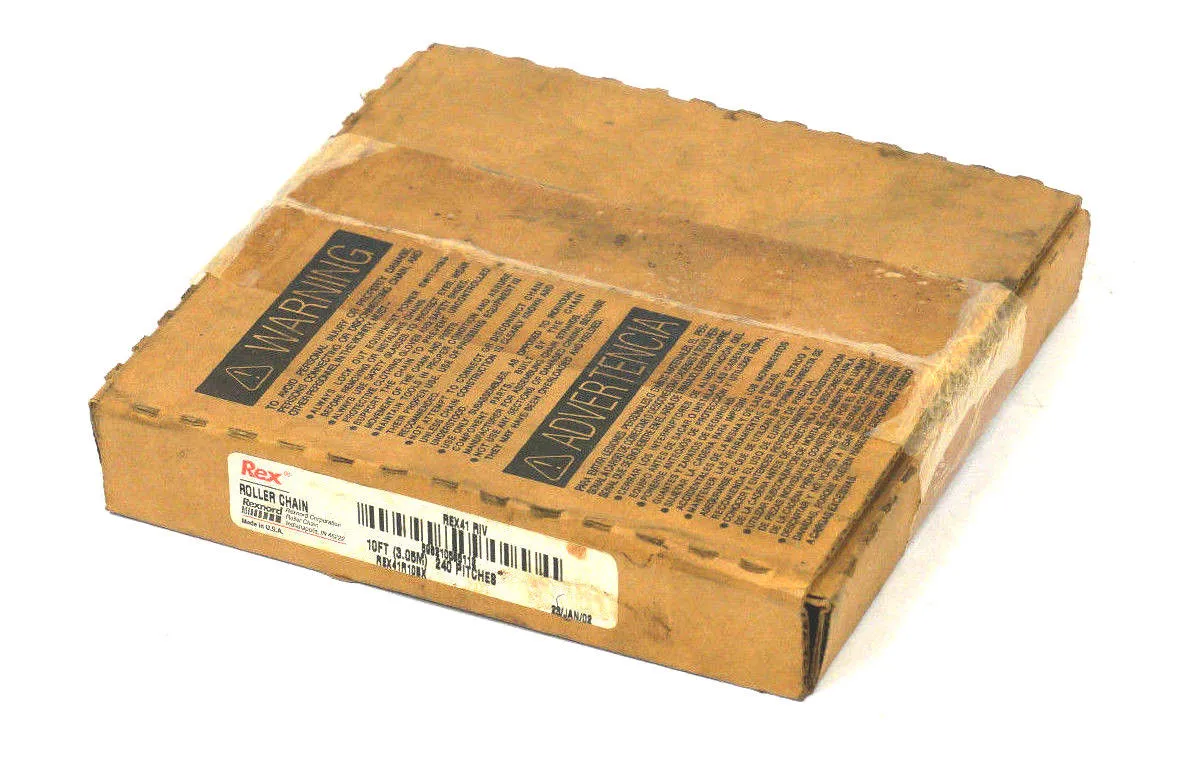 NEW REX ROLLER CHAIN REX41R10BX 10FT