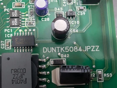 Sharp LJ64HB34 LCD Display Control Board DUNTK5084JPZZ Rev. D Used