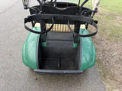 (1) 2017 E-Z-Go golf cart with a Kawasaki gas engine, model 625111G01, includes canopy, ball cover, ...