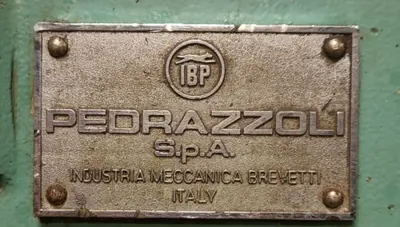 PEDRAZZOLI Cold Saw 12" Manual Super Brown Special Italy
