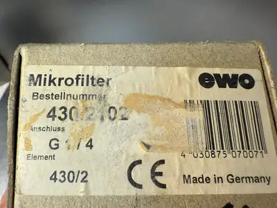 Ewo Micro filter 430/2 430.2102 G1/4 plus (2.2.4)