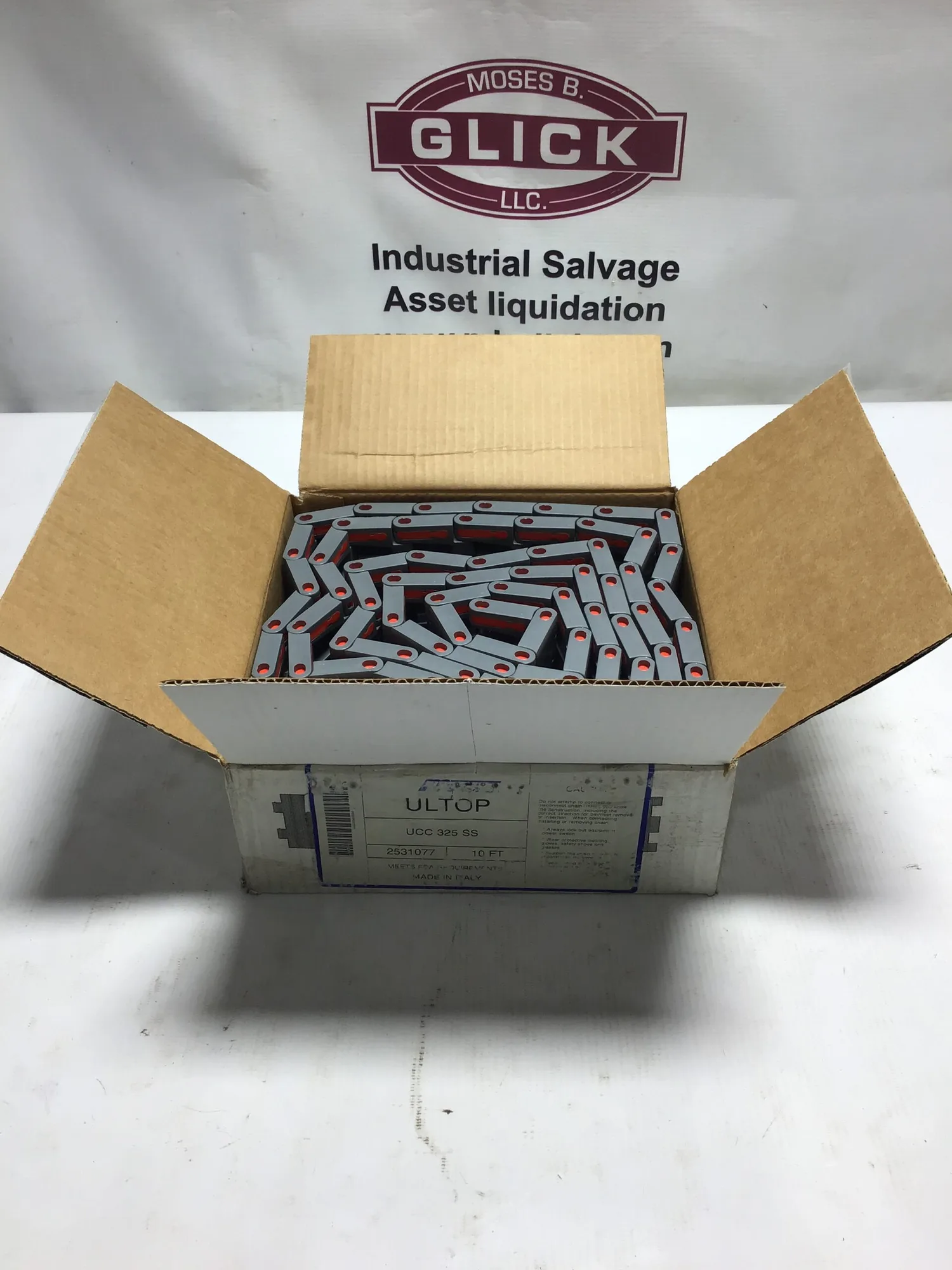 Regina Ultop 2531077 – UCC 325 SS Conveyor Chain 10 Foot