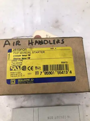 Square D 2510FO1 FHP 16A Manual Starter 115-277VAC -NIB