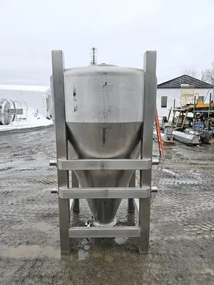 Used 310 Gallon Tank (Tote), Stainless Steel