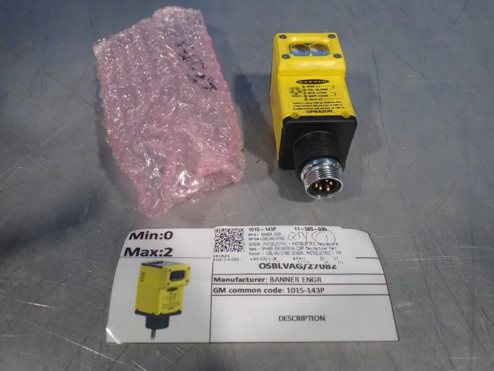 Used BANNER OPBA2QD Photoelectric Sensors Ohio US | HGR 24 #872919