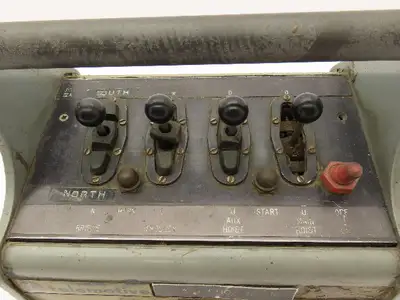 Telemotive RC-E3600 Vintage Crane Control Remote 4 Lever 2 Button 2 Switches