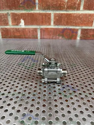 Used INLINE INDUSTRIES STAINLESS STEEL BALL VALVE W/ 1/2" SANITARY FITTING Valves/Fittings California US | Equipment Lab #485646