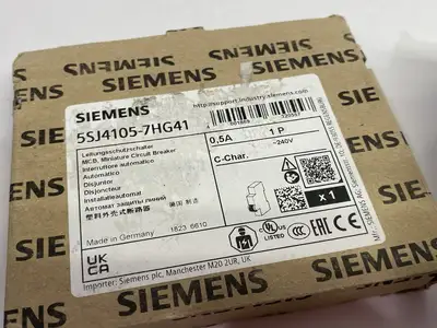 USED SIEMENS MINIATURE CIRCUIT BREAKER 1-POLE 0,5A C-CHAR.