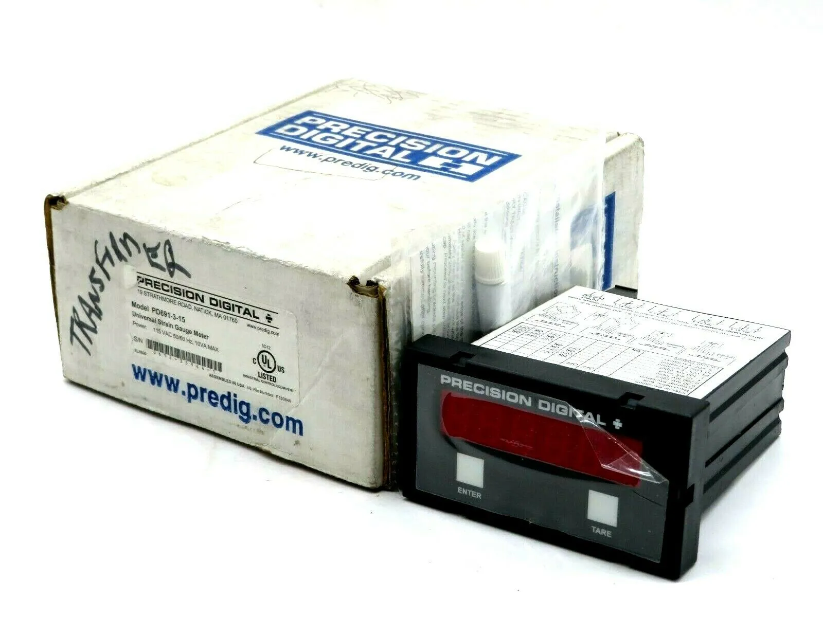NEW PRECISION DIGITAL PD691-3-15 UNIVERSAL STRAIN GUAGE METER 115VAC PD691315