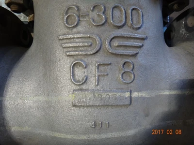 Takamisawa 6", Class 300, CF8, Gate Valve