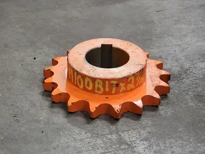 Roller Chain Sprocket H100B17207, Size 100, 17 Teeth