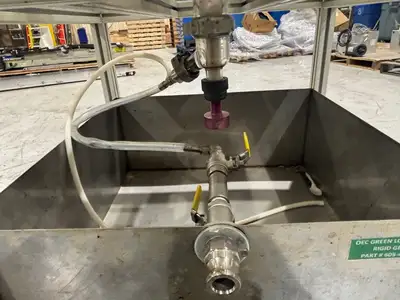 USED CHEMGLASS 72 LITER REACTOR FLASK
