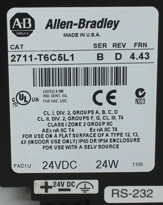 USED ALLEN BRADLEY 2711-T6C5L1