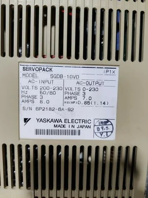 USED YASKAWA SERVOPACK SGDB-10VD