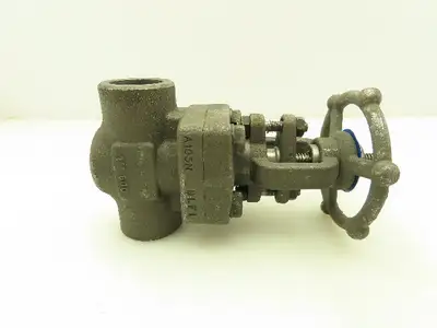 DSI 4101A5-18 Steel 1" NPT Threaded x Socket Gate Valve 1990 PSI #800  LOT OF 2
