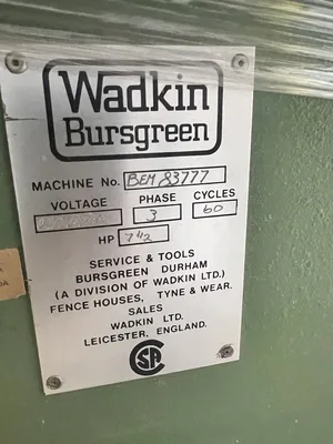 Wadkin Bursgreen Bem Shaper