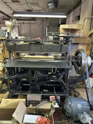 USED 1919 SEYBOLD DUAL HEAD DIE PRESS