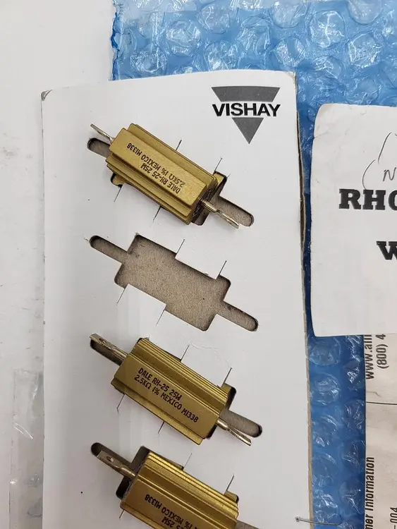 New | in-Stock VISHAY DALE VISHAY DALE RH0252K500FE02 WIREWOUND RESISTORS *NEW ORIGINAL PACKAGING** Misc Electrical & Power Parts | ND Industrial Surplus #1216826