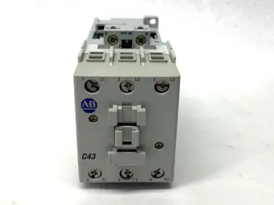 USED ALLEN-BRADLEY SER. A CONTACTOR 3-POLE 24VDC COIL 43A