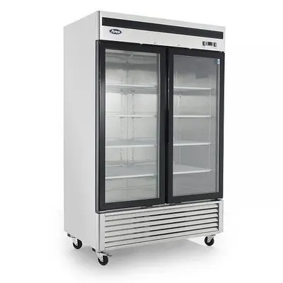 2 GLASS DOOR UPRIGHT DISPLAY REFRIGERATOR