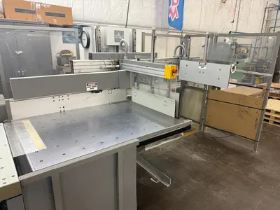 USED 2000 POLAR 137ED-AT AUTOTRIM GUILLOTINE PAPER CUTTING LINE
