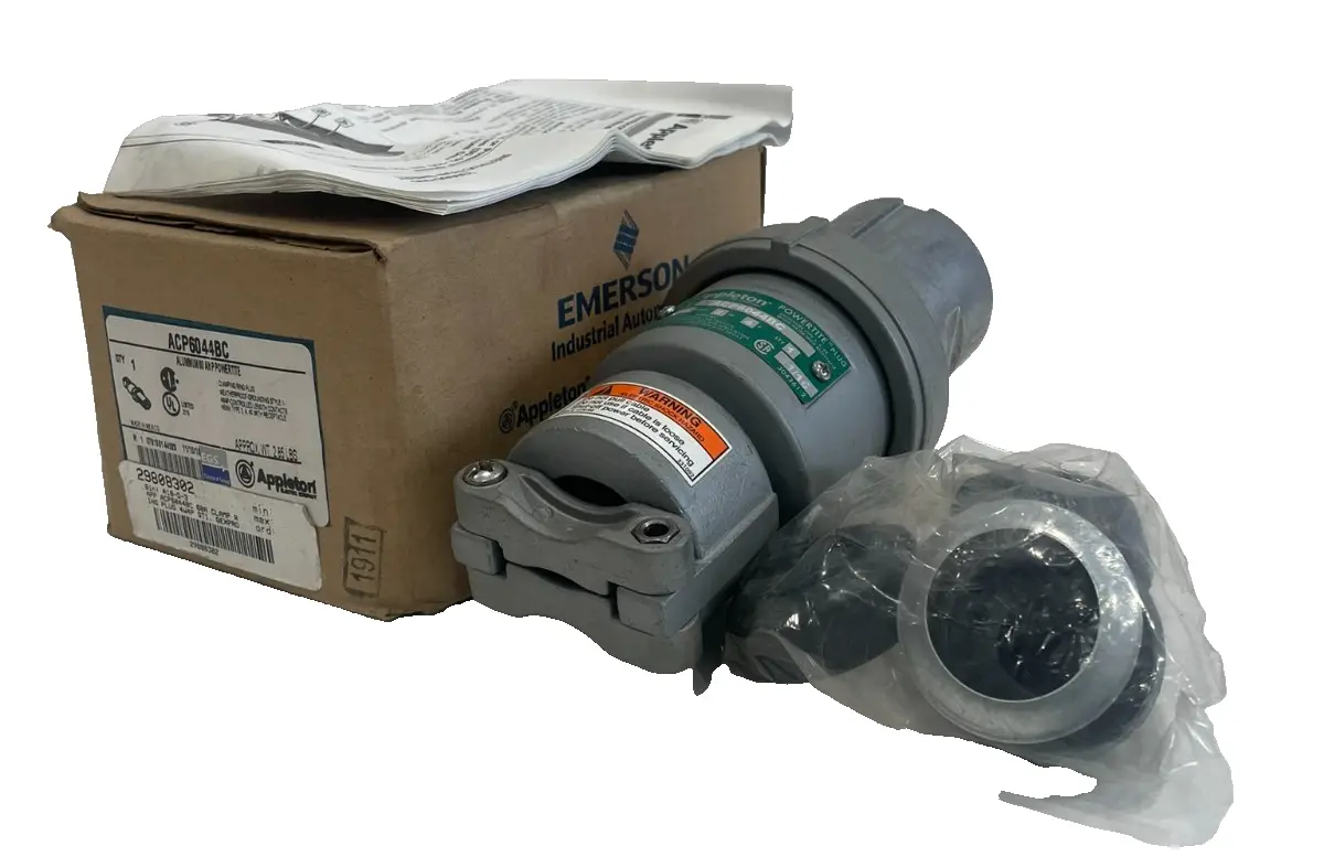 NEW EMERSON APPLETON ACP6044BC CLAMPING RING PLUG 60AMP 4W