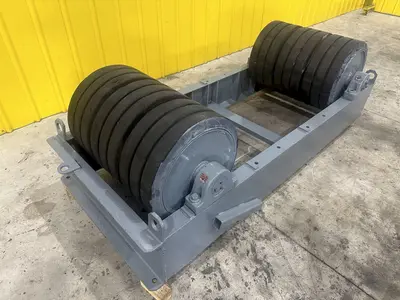 120,000 LB / 60 TON RANSOME PANDJIRIS TANK TURNING ROLLS - POWER & IDLER SET: STOCK 13386