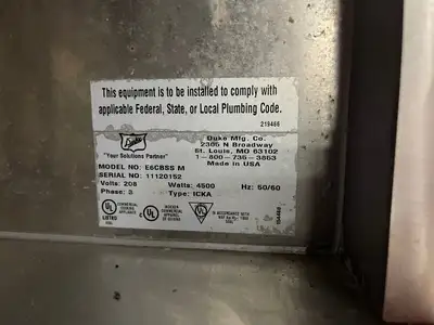 Used Duke Used Duke E-6-CBSS_208/60/1 Thurmaduke Steam Table w/ 6 Wells & Undershelf, 240v Steam Tables (Food) Illinois US | Falcon Restaurant Supply #1376346