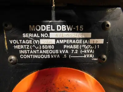 USED DOALL DBW15