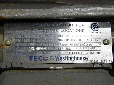 1.5HP Westinghouse EPV1/54C Premium Eff. Inverter Duty Motor AEUH8N-CF Used