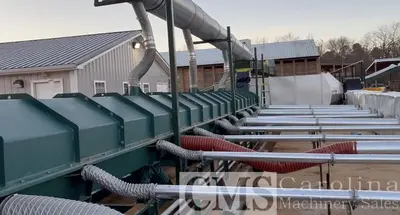 USED CUSTOM BUILT FLUID BED DRYER FOR SHAVINGS, SAWDUST & HEMP PRODUCTS