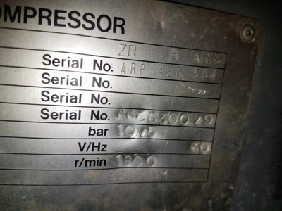 Atlas Copco ZR 4B ARR Compressor For Parts