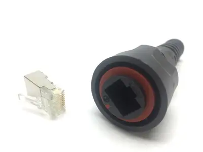 46-1548 | Escort Memory Systems  Strain Relief RJ45 Plug - New